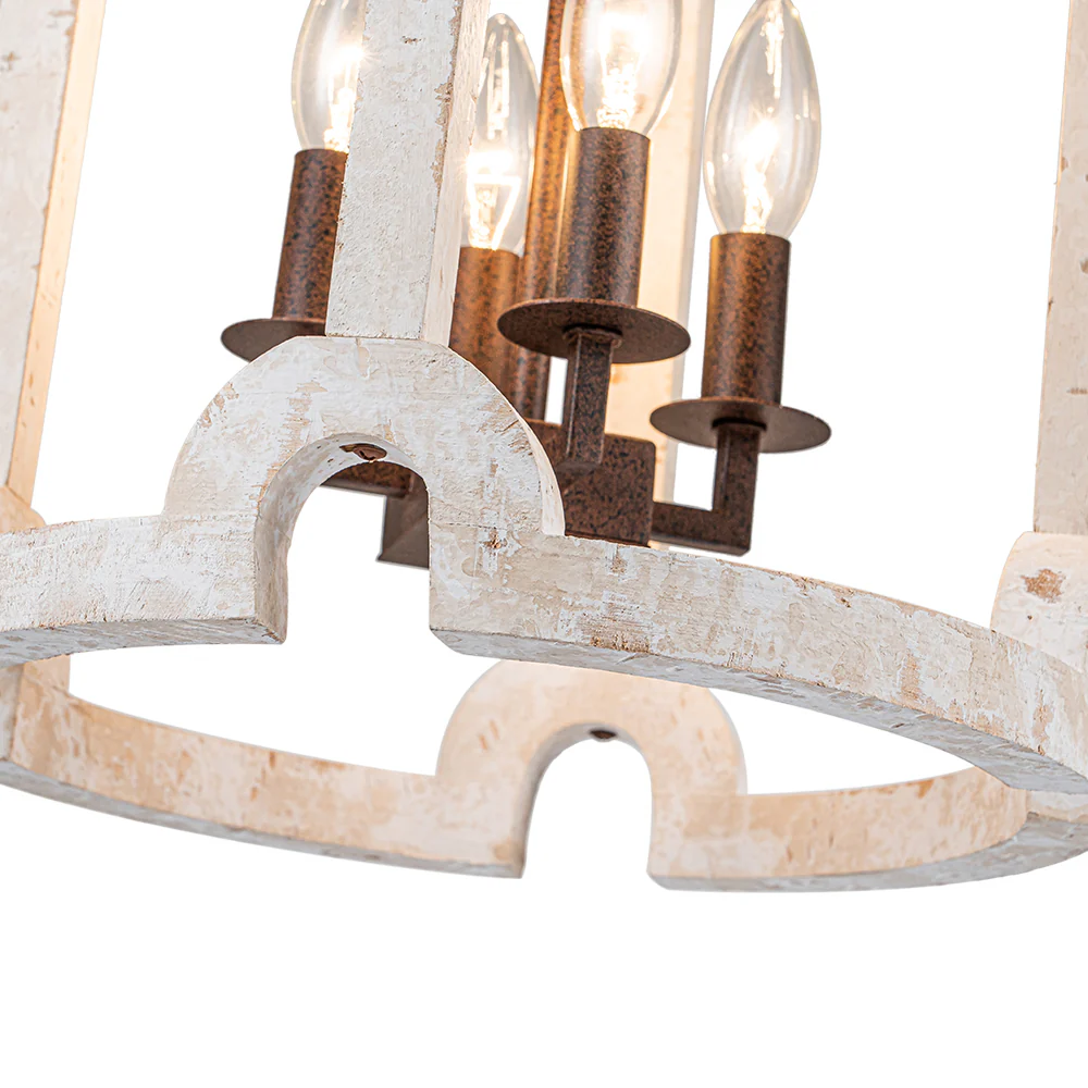 Farmhouse Wood Cylinder Pendant Light - Image 10
