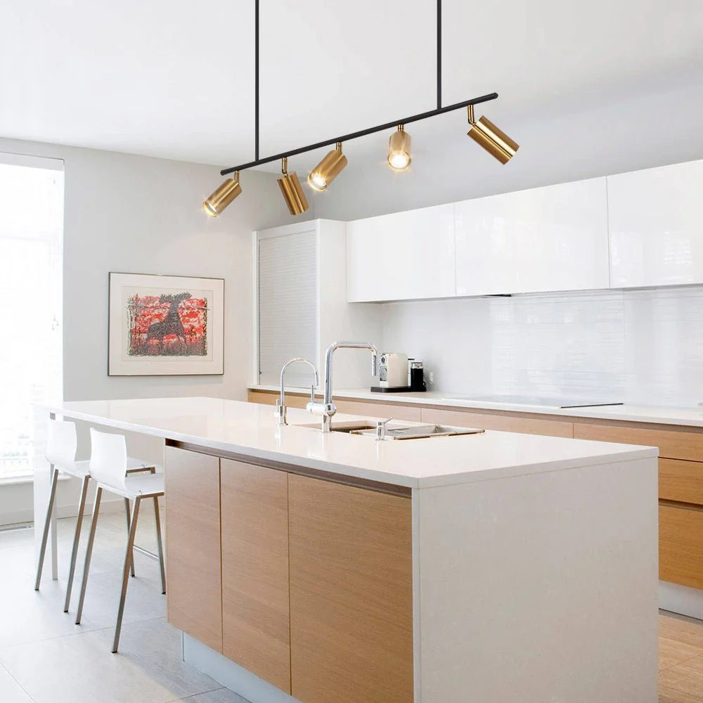 Kitchen Island Linear Pendant Track Lighting - Image 4
