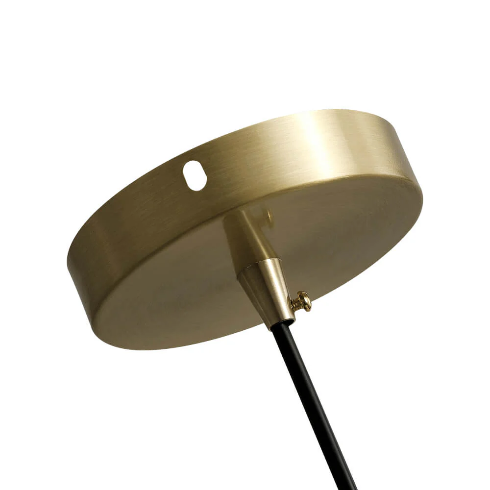 Modern Brass Single Dome Gold Pendant Light - Image 7