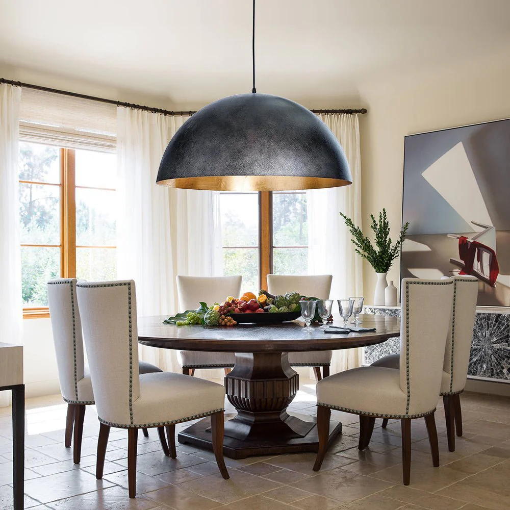 (OpenBox) Oversized Metal Dome Pendant Light - Image 4