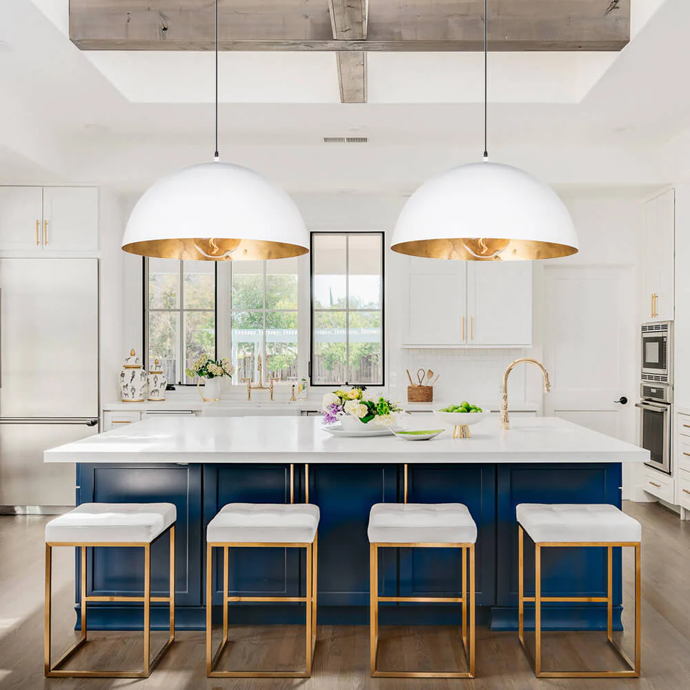 Oversized Metal Dome Pendant Light - Image 16