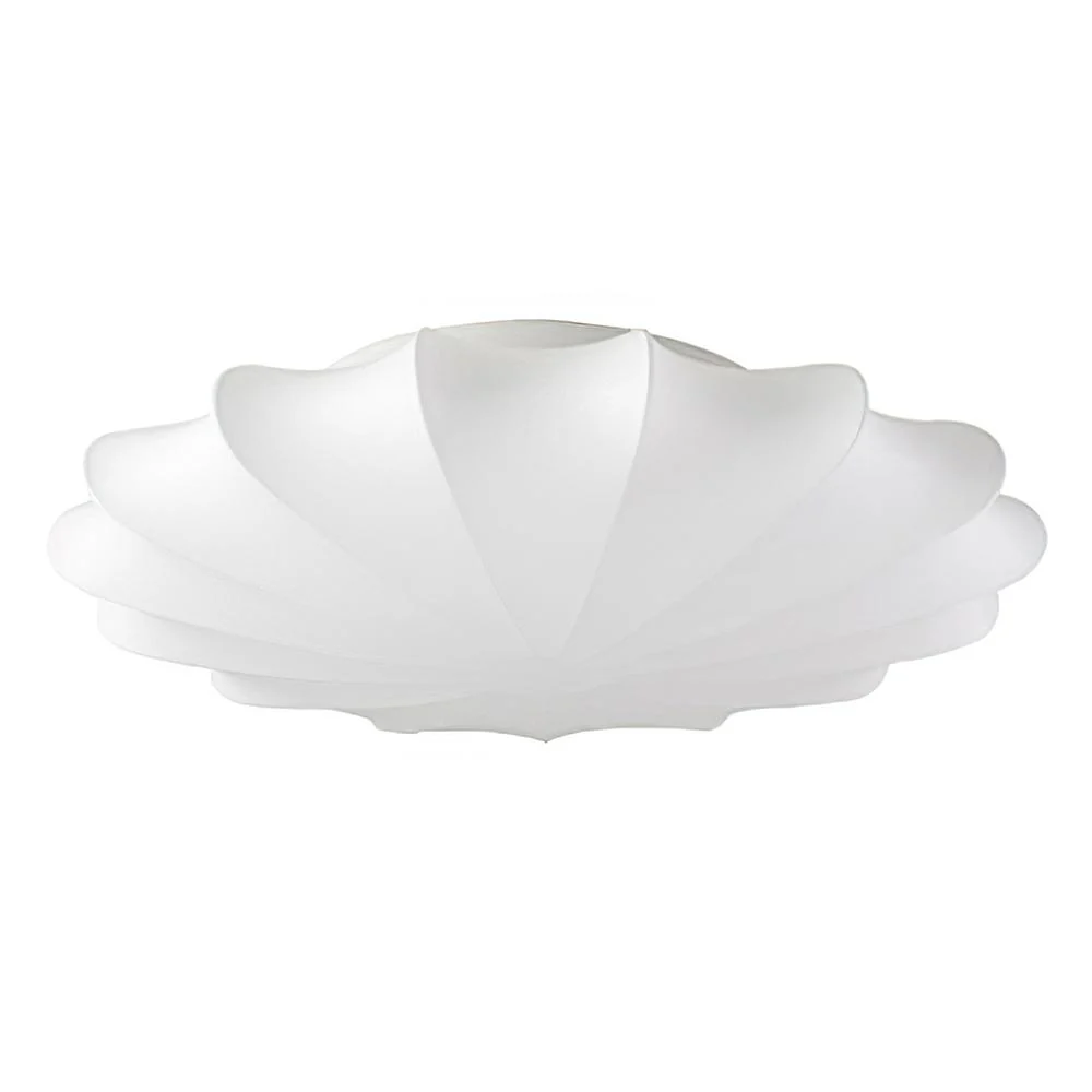 Mid-Century Modern White Flush Mount Light - Image 10