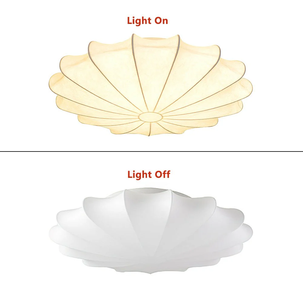 Mid-Century Modern White Flush Mount Light - Image 12